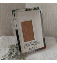 Kişiselleştirilmiş 21x30 cm Gümüş Ayna Anı Çerçevesi-Dekoratif Hatıra Çerçevesi(Fotoğraf Hediye)
