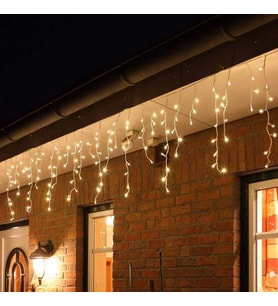2 M 100 Led 20 Saçak 30 x 50 x 70 Cm Çakarlı IP65 Dış Mekan Led Aydınlatma Süsü