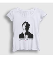 Presmono Kadın Beyaz Shawn Mendes T-Shirt 231438tt