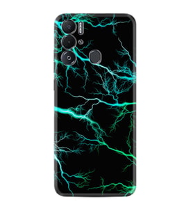 Tecno Pova Neo Kılıf Silikon Desen Özel Seri Green Thunder 1693