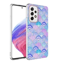 Galaxy A13 4G Kılıf Zore Bella Fosforlu Şık Tasarım Kılıf (Lila)