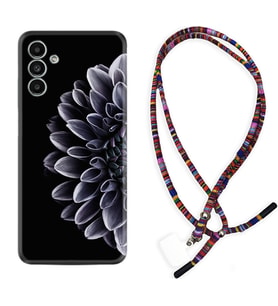 Samsung A23 A31 A32 A50 A51 A52 A53 A70 Kılıf Boyun Asklı Rasta Silikon Çiçekler 1639