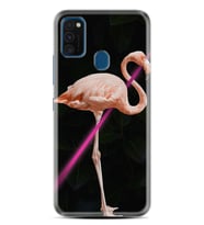 Samsung M21 M22 M23 M30 M31S M32 Kılıf Desenli Silikon Line Filamingo 1776