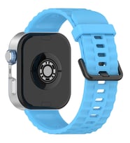 Huawei Watch Fit 4/Fit 4 Pro/Fit 3 Kordon Silikon Dalga Desen Şerit Band 23 (Fit (Turkuaz)