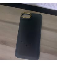 İphone 6Plus 7Plus 8Plus Air Bag Kamera Korumalı Çerçeveli (12Görünümlü) Darbe Emici Silikon Kılıf (Siyah)