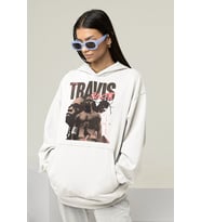Travis Scott Baskılı Unisex Oversize Rapper Hoodie
