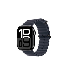 Apple Watch 42mm Uyumlu Kordon Ocean Silikon Yumuşak Esnek Metal Tokalı Zore KRD-75 Kayış