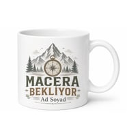 Macera Bekliyor İngilizce Kupa Bardak Hediye
