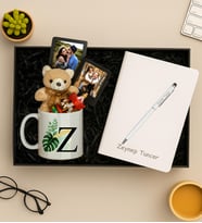 Kişiye Özel Fotoğraflı Çerçeve,Kupa,Atlı Karınca,Ayıcık Ve Defter,Kalem Hediye Seti (STD)