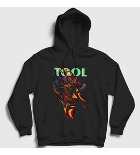 Presmono Unisex Siyah Poster Tool Kapüşonlu Sweatshirt 178403tt