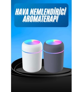 Humidifier LED Işıklı Mini Ortam Oda Kokusu Aromaterapi Buhardanlık