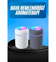 Humidifier LED Işıklı Mini Ortam Oda Kokusu Aromaterapi Buhardanlık