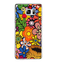 PrintiFy Samsung Galaxy Note 5 ile Uyumlu 1mm Slim Fit Retro Colors 2 Baskılı Şeffaf  Kılıf
