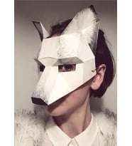 Çocuk Tilki Parti Maskesi Hallowen Kostümü Cadılar Bayramı Dekor