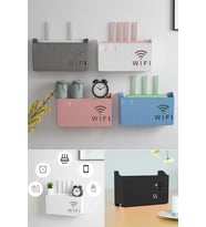 Siyah Pleksi Wifi Kutusu Duvar Asılabilir Sigorta Ve Modem Saklama Kutusu 25x15x6 cm
