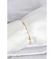 CM 14K Gold Renk Damla Topçuk Model Kadın Bileklik 5886