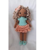 Esmer Şeker Bebek Amigurumi Organik Oyuncak