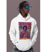 Jimi Hendrix Baskılı Unisex Oversize Şarkıcı Hoodie