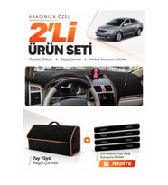 e-biz GEELY EMGRAND EC7 (2009-2014) Uyumlu Torpido + Tay Tüyü Çanta - Siyah-Kahverengi - GE001