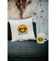 Süper Anneye Hediye Kupa Bardak ve Yastık Set (Beyaz)