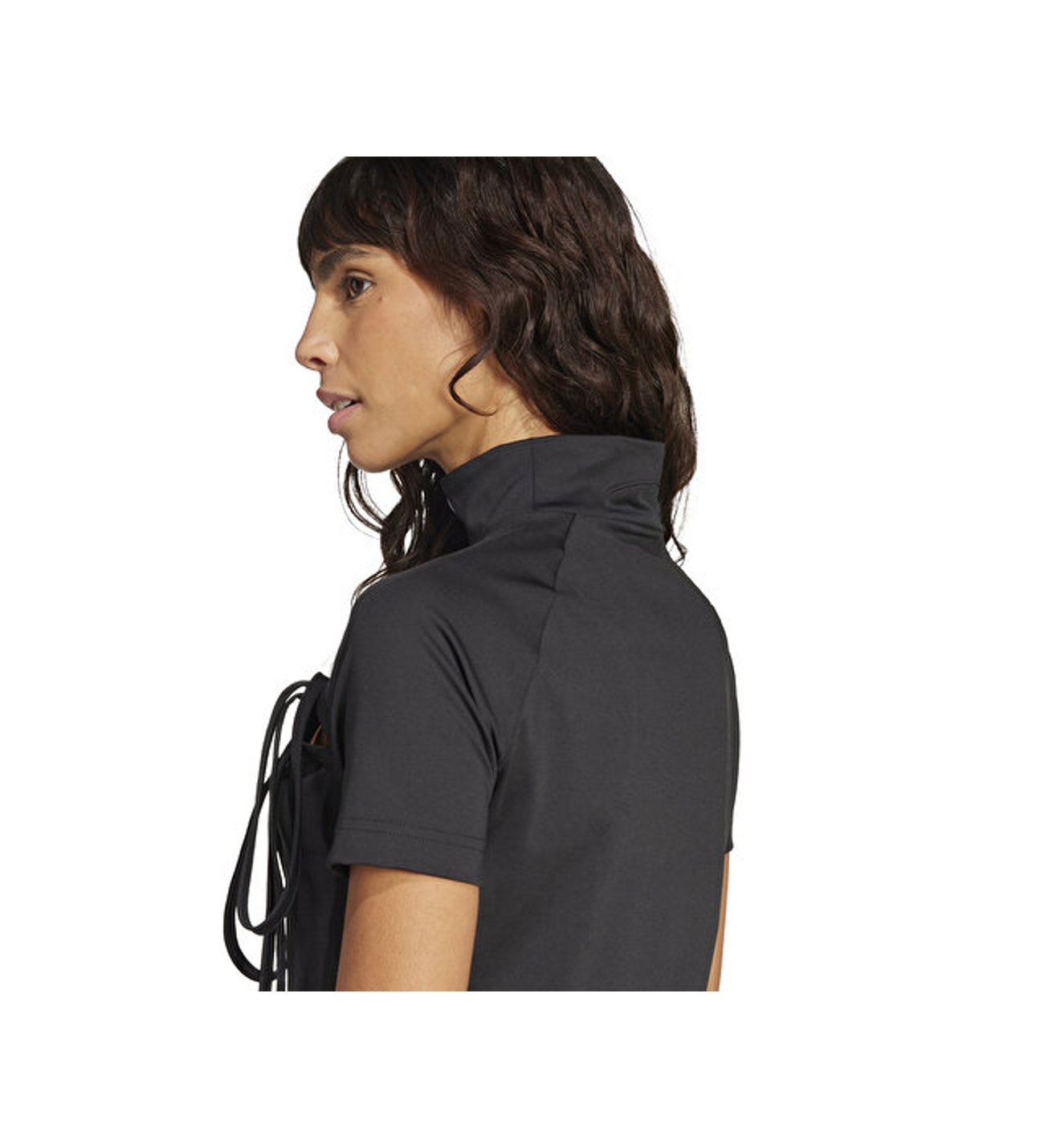adidas Ribbon Crop Top Kadın Günlük Tişört JX2537 Siyah