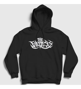 Presmono Unisex Siyah Logo The Faceless Kapüşonlu Sweatshirt 448583tt