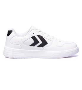 Hummel Beyaz Siyah Bağcıklı Unisex Spor Ayakkabı 900725 Hml Kayno (Beyaz-Siyah)