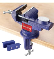 WORKPRO WP233010 65mm 360° Döner Tabanlı Örslü Profesyonel Mini Tezgâh Mengene