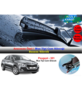 Peugeot 301 Muz Silecek Takımı 2012-2016