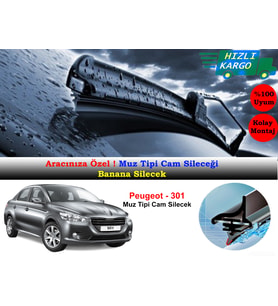 Peugeot 301 Muz Silecek Takımı 2012-2016