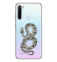 Redmi Note 8 Uyumlu Yılan Desenli Şeffaf Telefon Kılıfı