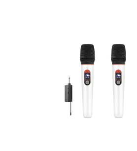 Profesyonel Kablosuz Uhf 2 Mikrofonlu Set 6.35 Mm - Beyaz HDX2791B