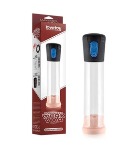 Pilli Otomatik Pro Penis Pompası Vajina Başlıklı Siyah - Maximizer Worx VX4