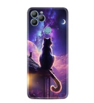 GM22 Pro Kılıf HD Resim Baskılı Damdaki Kedi StKd -091