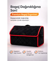 Bagaj Çantası Oto Bagaj Organizer Lüks Tay Tüyü Su Geçirmez Kaymaz Katlanır Düzenleyici
