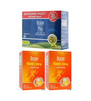 Ocean Vitamin C 1000 Mg 2 x 30 Tablet + Ocean Plus 1200 Mg 100 Softjel