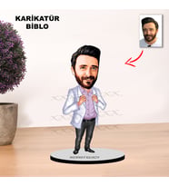 KİŞİYE ÖZEL KARİKATÜR DOKTOR TASARIMLI ERKEK BİBLO XKB12