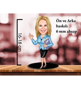 ATEŞ ANIT Karikatür bayan biblo-249