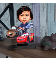 Şimşek McQueen'li tamırcı cocuk