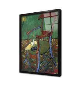 Sandalye Vincent Van Gogh Çerçeveli Cam Tablo