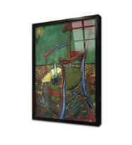 Sandalye Vincent Van Gogh Çerçeveli Cam Tablo