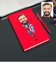 Kişiye Özel Süper Kahraman Tasarımlı Karikatür Defter Ve Kalem Seti 73