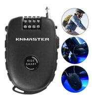 Knmaster Motosiklet Kaskı Kilidi + Karbon Çanta Hediyeli – Esnek Kablo Ve Üst Düzey Koruma