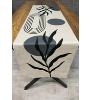 Dekoratif Çiçek Desenli Runner 40x140 Cm