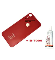 Tkgz İPhone XR Arka Pil Batarya Kapağı (CAM+B-7000) KIRMIZI