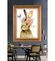 Altın Varaklı  Çerçeveli Paspartulu Tablo ndd703 (Gold)