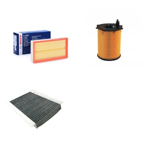 Bosch Filtre Bakım Seti Peugeot 407 1.6 HDI Dizel 2005-2007 Hava + Yağ f. + Polen Filtre Sardes