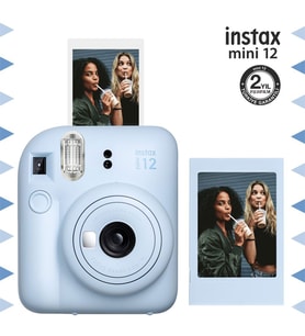 Instax mini 12 Mavi Fotoğraf Makinesi ve Fotoğraf Çerçeve Seti