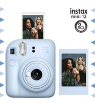 Instax mini 12 Mavi Fotoğraf Makinesi ve Fotoğraf Çerçeve Seti