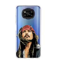 Poco X3 Pro / X3 NFC Uyumlu Jack Sparrow Tasarımlı Şeffaf Telefon Kılıfı